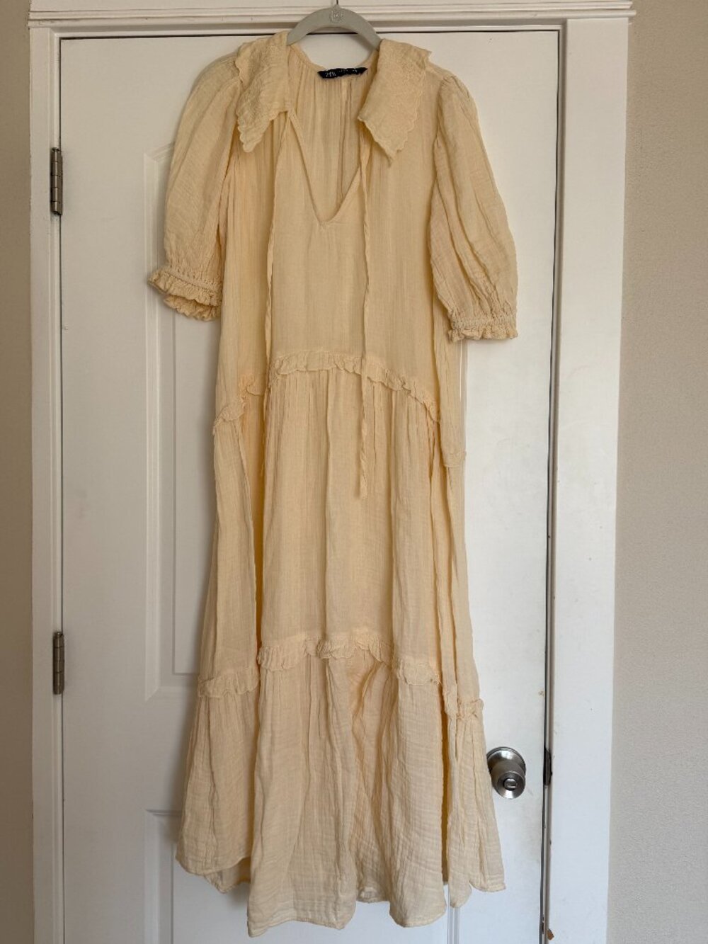 ZARA Gauze Tiered Dress